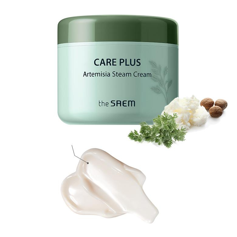 Увлажняющий паровой крем с полынью и маслом ши The Saem Care Plus Artemisia Steam CreamУход за телом 100 ml - фото2