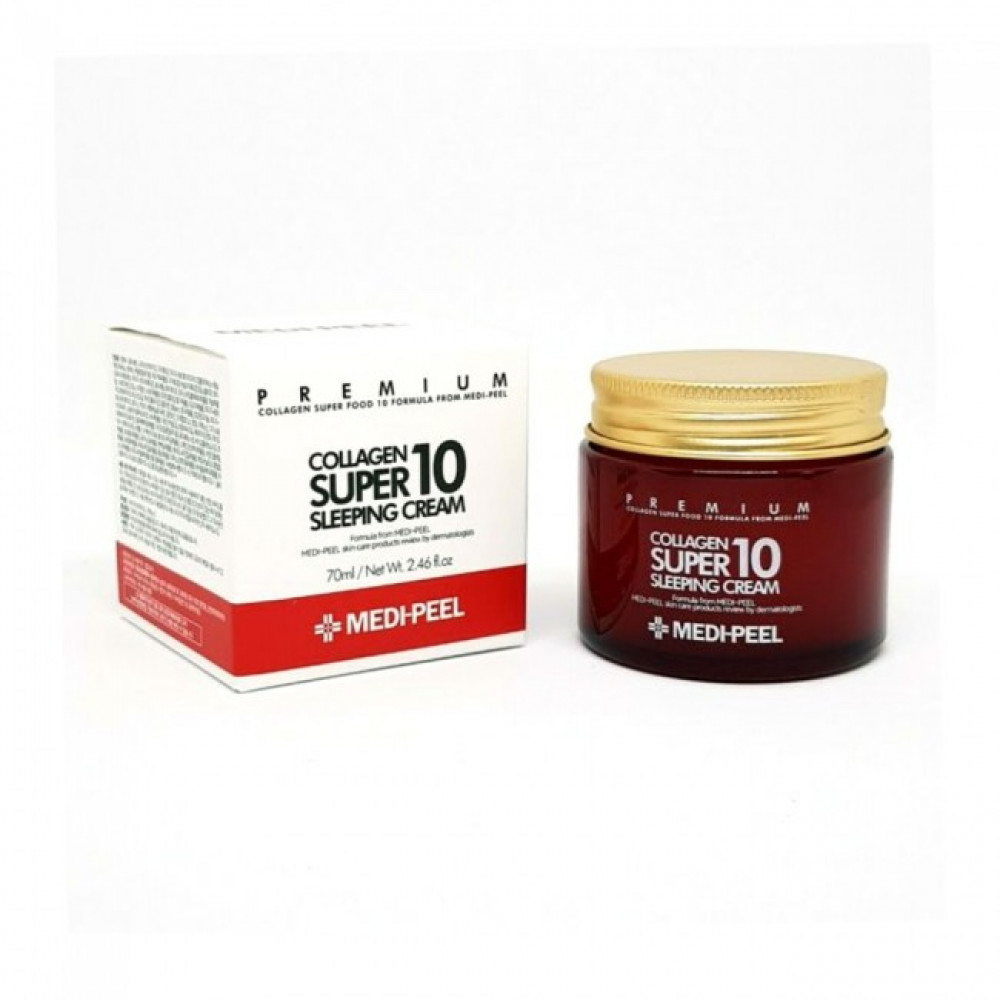  Омолаживающий ночной крем с Коллагеном Medi-Peel Collagen Super10 Sleeping Cream  70 ml - фото