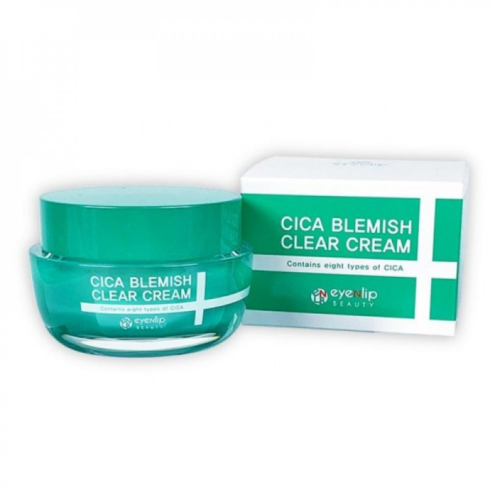 Увлажняющий,успокаивающий крем для лица Eyenlip Cica Blemish Clear Cream-50 гр. - фото2