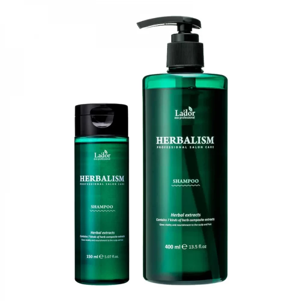 Успокаивающий шампунь для волос Lador HERBALISM SHAMPOO 400ml - фото2