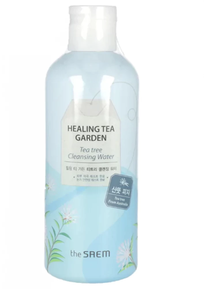 Очищающая вода для снятия макияжа THE SAEM Healing Tea Garden Tea Tree Cleansing Water  300 мл - фото
