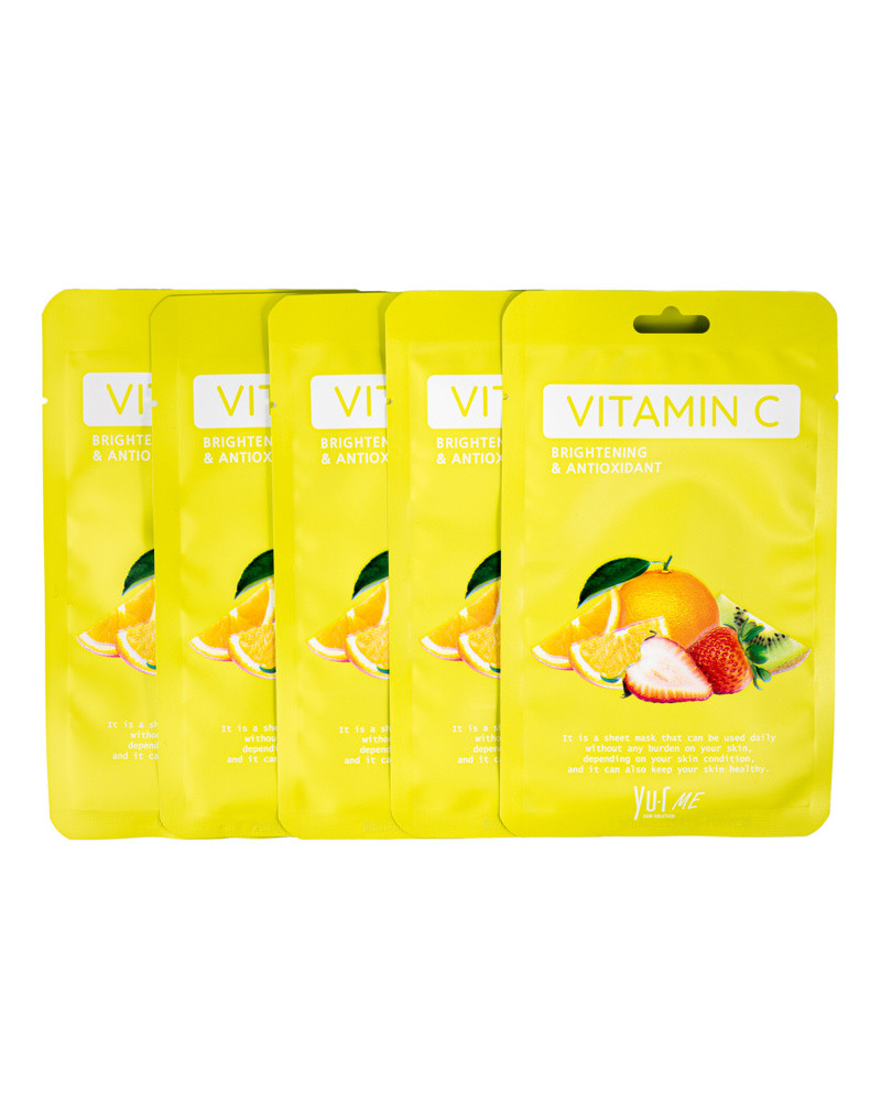 Тканевая маска с витамином С Yu-r Me Vitamin C Sheet Mask  25 гр - фото2