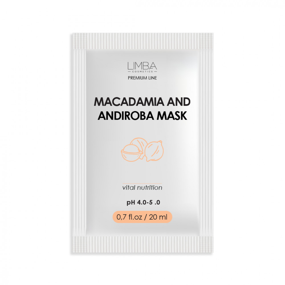 Limba питательная маска Premium Line Macadamia&Andiroba  500 ml - фото2