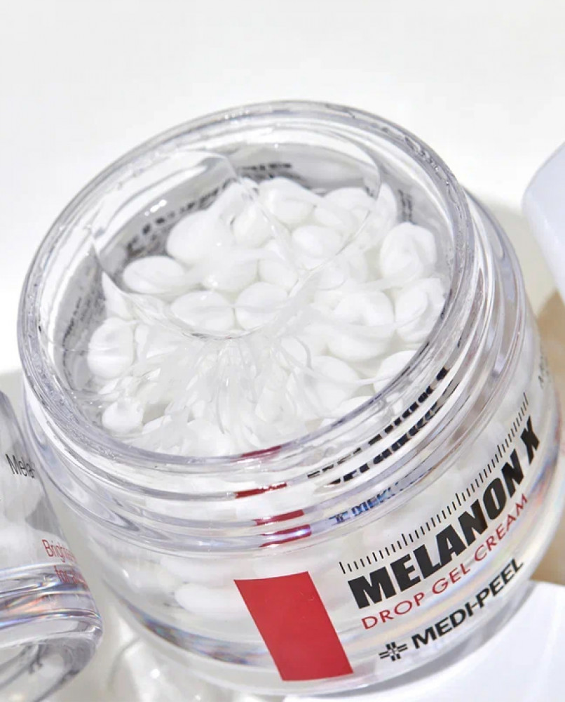 Осветляющий капсульный крем с витаминами и глутатионом Medi-Peel Melanon X Drop Gel Cream 50ml - фото2
