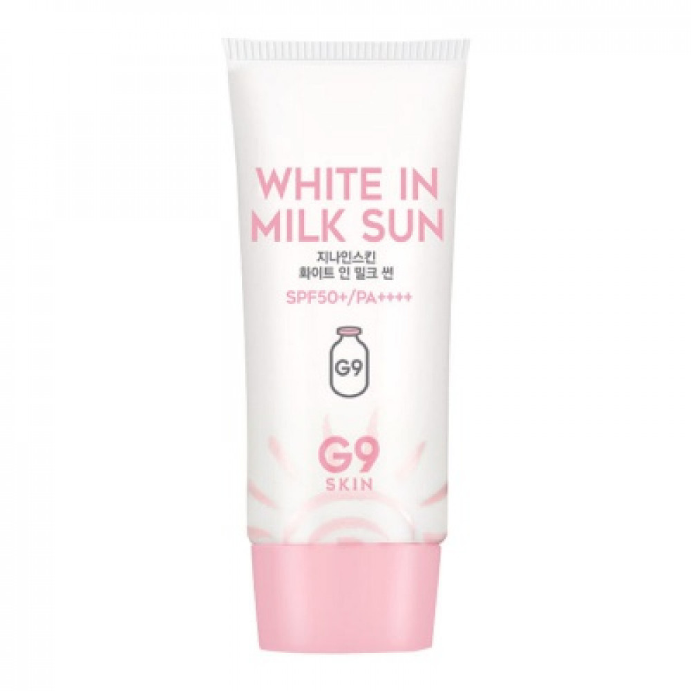 Осветляющий легкий крем солнцезащитный  G9SKIN White In Milk Sun 40ml - фото2