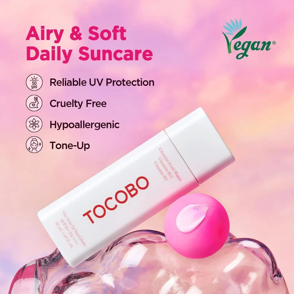 Tocobo Крем тонизирующий солнцезащитный с витаминами VIta tone up sun cream SPF50+ PA++++ 10ml - фото2