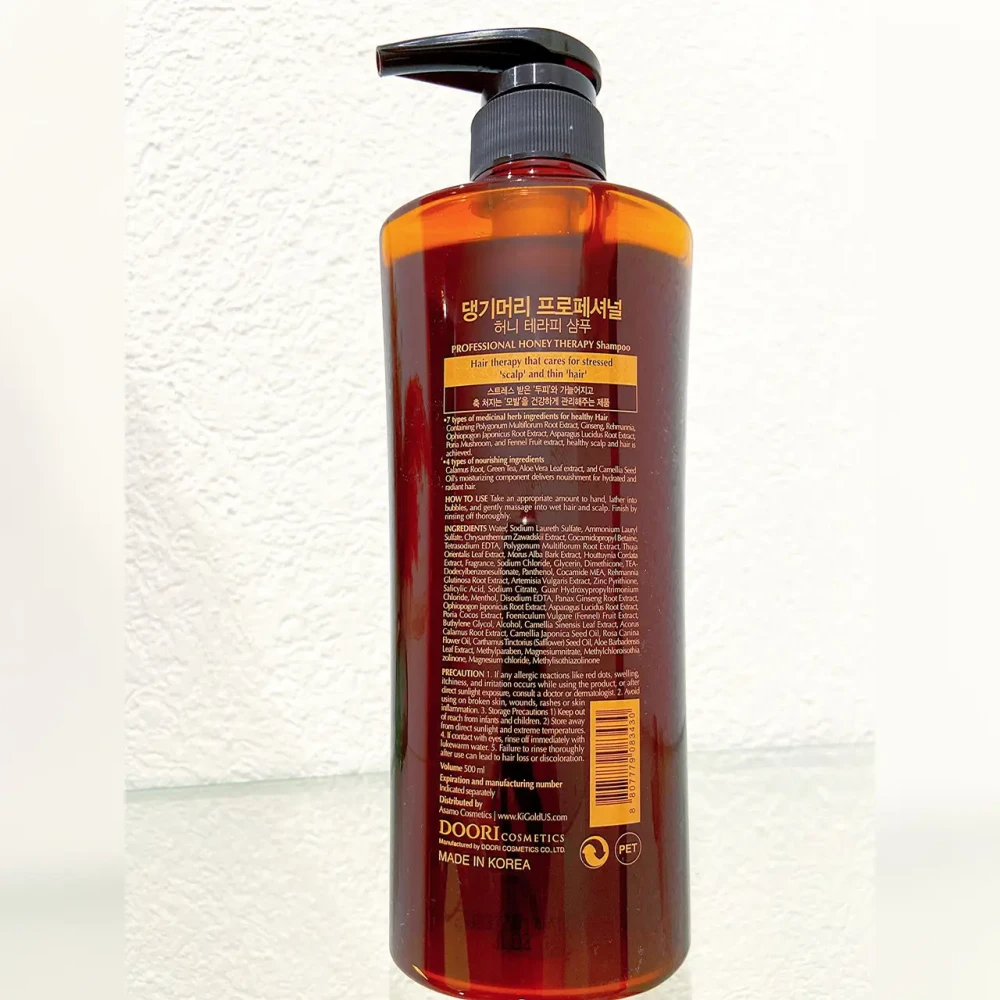 Шампунь для волос с пчелиным маточным молочком DAENG GI MEO RI Professional Honey Therapy Shampoo 500ml - фото2