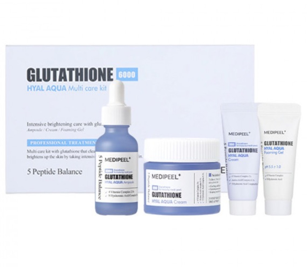 MEDI-PEEL Набор средств для лица с гиалуроновой кислотой и витаминами Glutathione Hyal Aqua Multi Care Kit - фото3