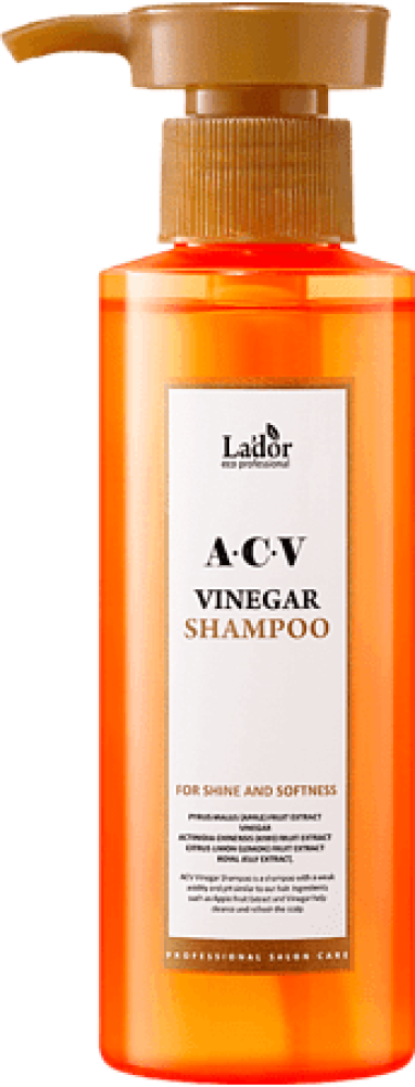 Шампунь для волос с яблочным уксусом LA'DOR ACV VINEGAR SHAMPOO 150ml - фото