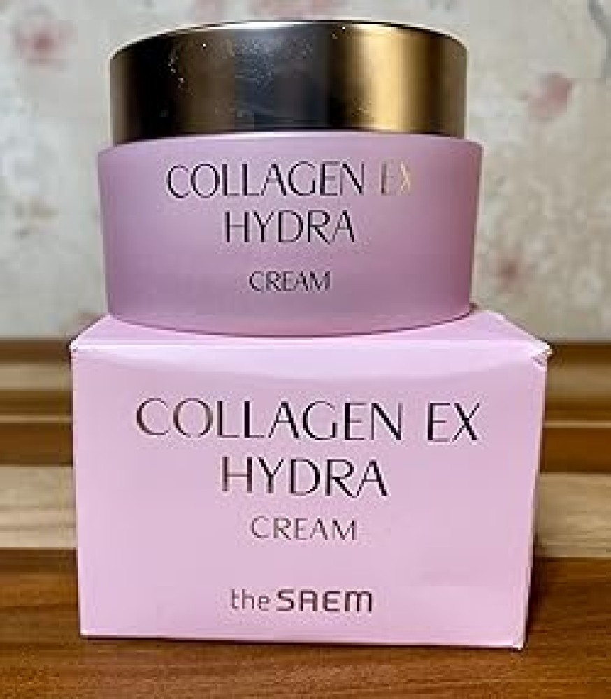 Крем для лица увлажняющий с коллагеном The Saem Collagen EX Hydra Cream 50ml - фото3