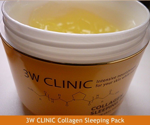Маска для лица ночная КОЛЛАГЕН 3W CLINIC Collagen Sleeping Pack, 100 мл - фото2