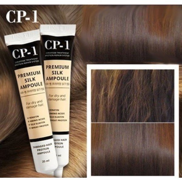 Сыворотка несвымаемая для волос с протеин. шелка CP-1 Premium Silk Ampoule 20мл ESTHETIC HOUSE - фото2