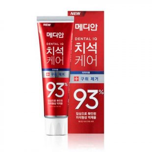 Освежающая зубная паста с цеолитом красная  Медиа дентал —Ye Dam Yun Bit   Median Dental IQ 93% RED - фото