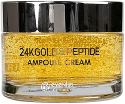 Ампульный крем с 24K золотом и пептидами EYENLIP 24K Gold & Peptide Ampoule Cream 50 гр. - фото
