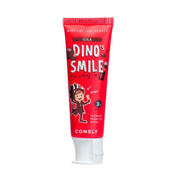 Consly Паста зубная гелевая детская Dino's Smile с ксилитом и вкусом колы 60г  - фото