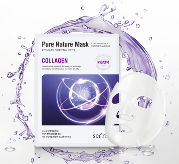 Маска тканевая для лица Secriss Pure Nature Mask Pack- Collagen 25мл - фото