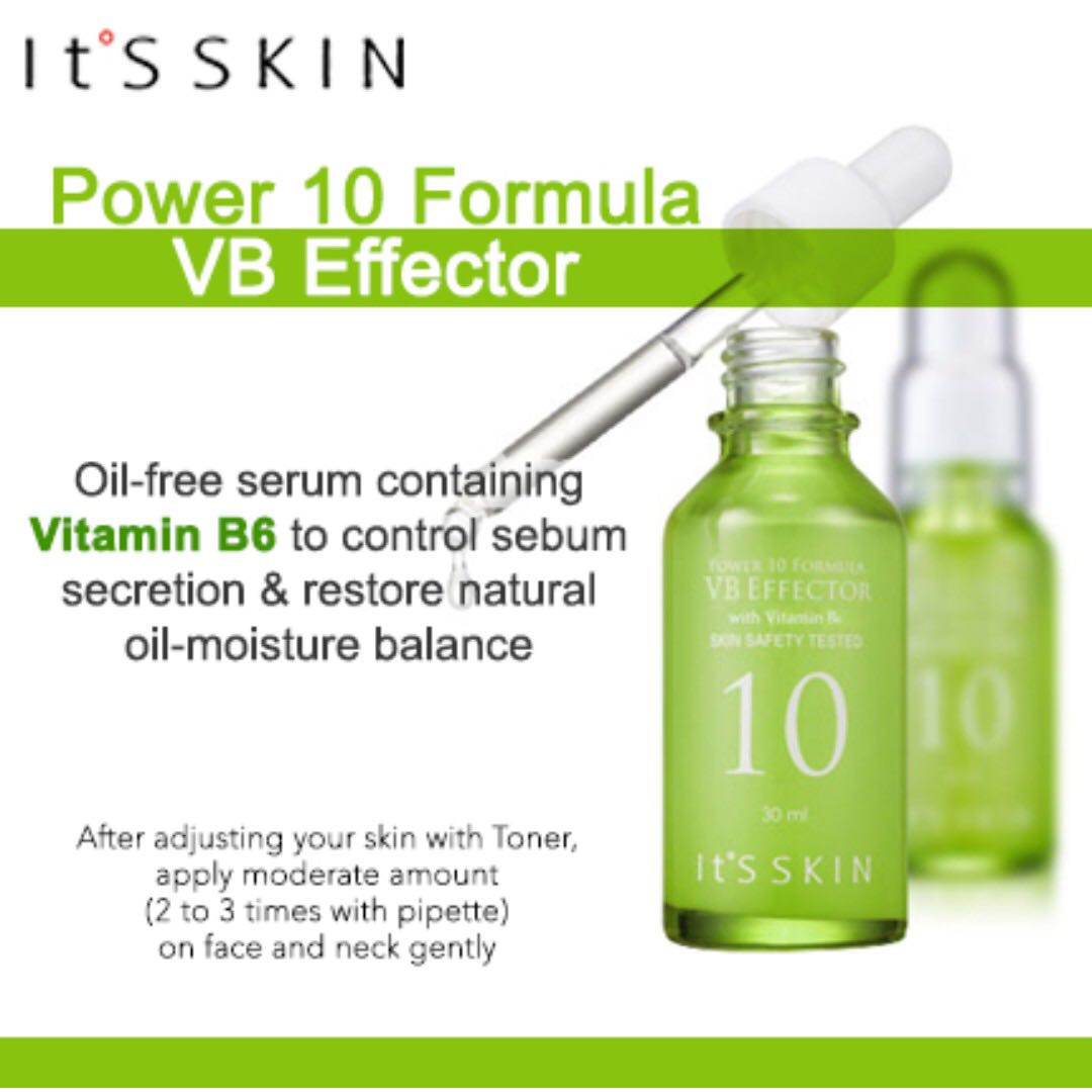 Сыворотка с витамином B6 для жирной кожи IT'S SKIN POWER 10 FORMULA VB EFFECTOR - фото2