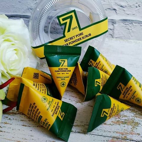 ПИЛИНГ - СКРАБ ДЛЯ ОЧИЩЕНИЯ ПОР С ЦЕНТЕЛЛОЙ MAY ISLAND SECRET PORE CLEAR POWDER SCRUB, 1 шт  - фото