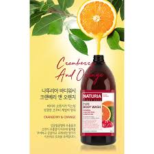 NATURIA Гель для душа КЛЮКВА/АПЕЛЬСИН Pure Body Wash Cranberry & Orange 750ml - фото3