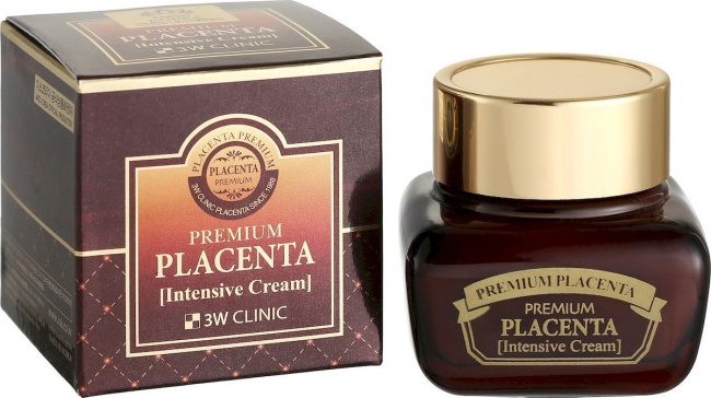 Омолаживающая плацентарный крем для лица 3W CLINIC  Premium Placenta Intensive Cream - фото2