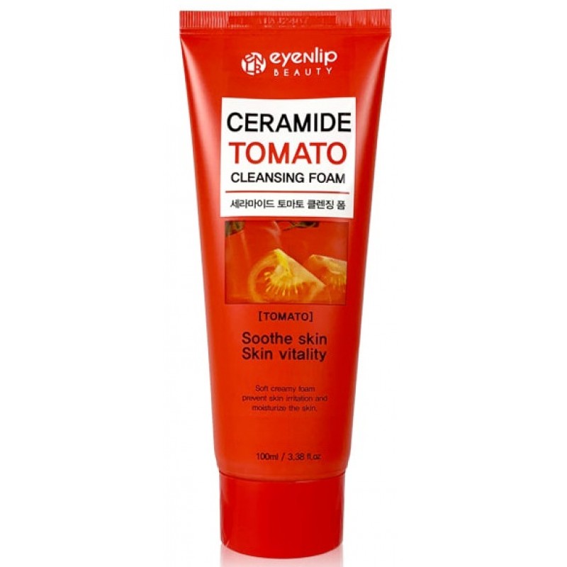 Eyenlip Пенка для умывания CERAMIDE TOMATO CLEANSING FOAM 100ml - фото