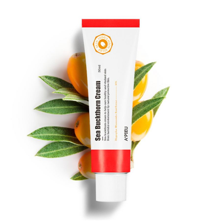 Крем восстанавливающий с экстрактом облепихи  A'PIEU Sea Buckthorn Cream, 50 мл - фото2