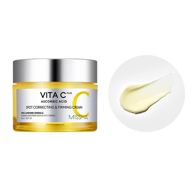 Крем для лица с витамином С MISSHA VITA C PLUS SPOT CORRECTING & FIRMING CREAM - фото2