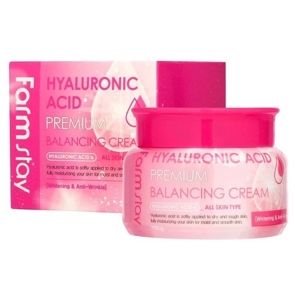 Крем балансирующий с гиарулоновой кислотой FarmStay Hyaluronic Acid Premium Balancing Cream, 100g - фото2