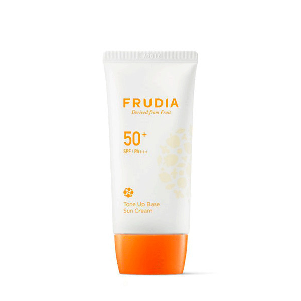 Солнцезащитная крем-основа выравнивающая тон кожи  FRUDIA Tone Up Base Sun Cream SPF50+ PA+++ - 50 мл - фото