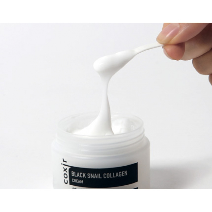 Крем против морщин с коллагеном и муцином черной улитки Coxir Black Snail Collagen Cream - фото2