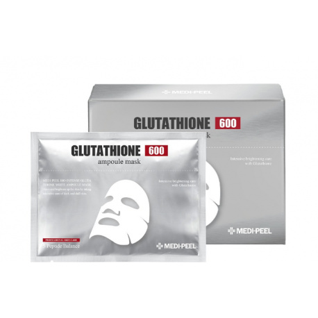 Осветляющая ампульная маска с глутатионом Medi-Peel Bio-Intense Glutathione White Ampoule Mask - фото