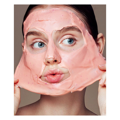 Альгинатная маска с коллагеном TRIMAY Collagen Red Ginseng Modeling Mask With Rose 240 гр - фото4
