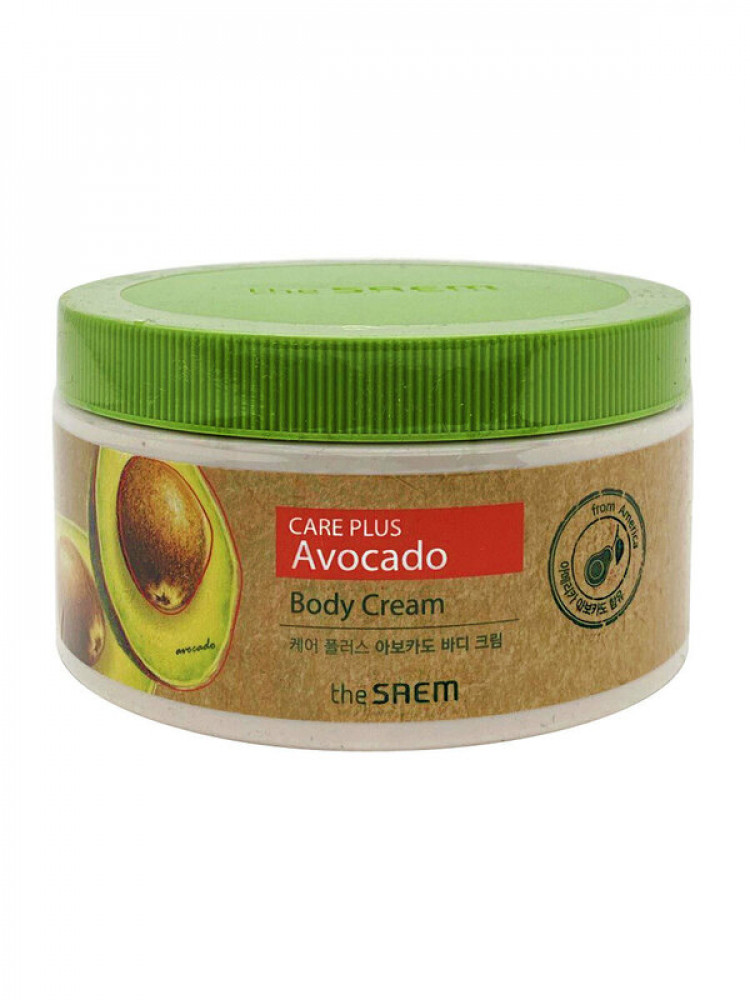 The Saem Крем для тела с экстрактом авокадо Care Plus Avocado Body Cream 300ml - фото