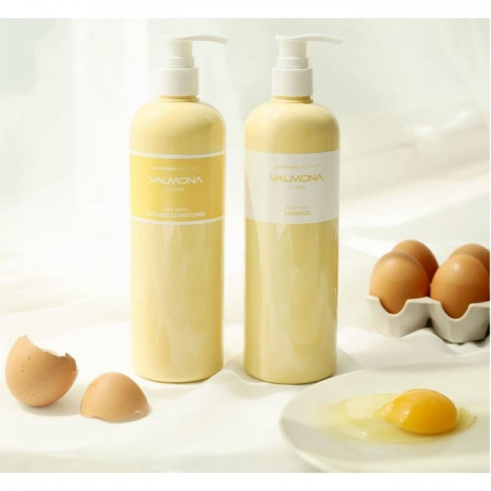 VALMONA  Шампунь для волос  ПИТАНИЕ Nourishing Solution Yolk-Mayo Shampoo 480 ml - фото2