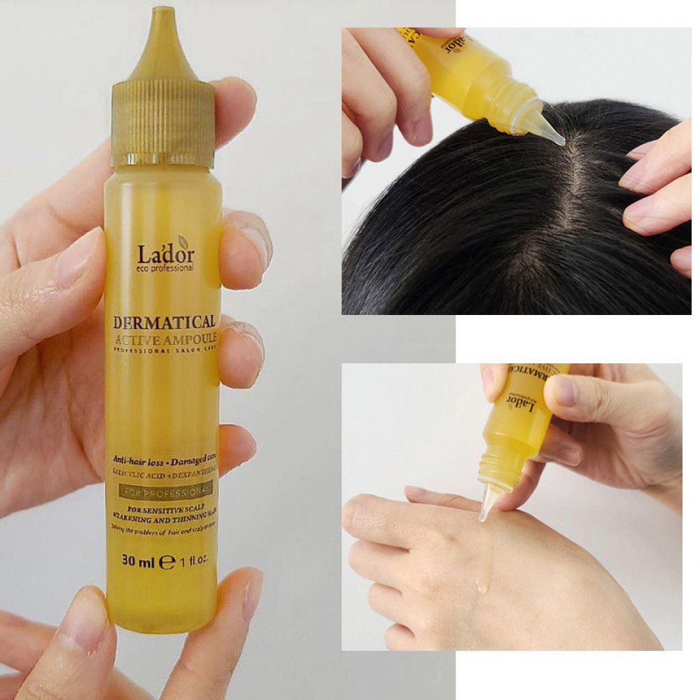 Пептидная сыворотка против выпадения волос LADOR Dermatical Active Ampoule 30мл - фото3