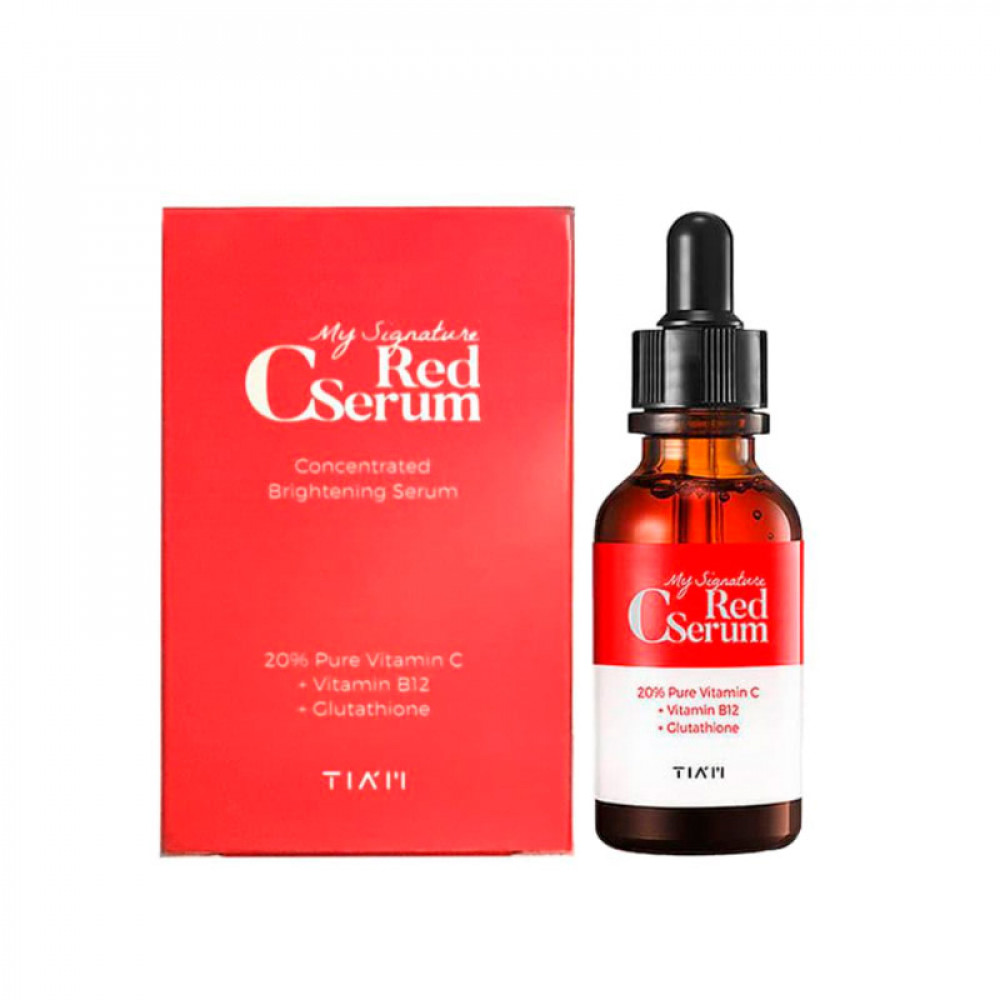 Осветляющая сыворотка с витамином С TIAM My Signature Red C Serum 30мл - фото