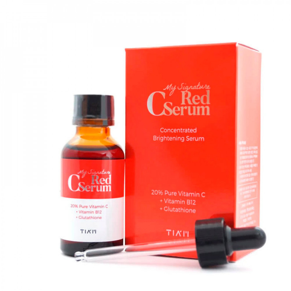 Осветляющая сыворотка с витамином С TIAM My Signature Red C Serum 30мл - фото2