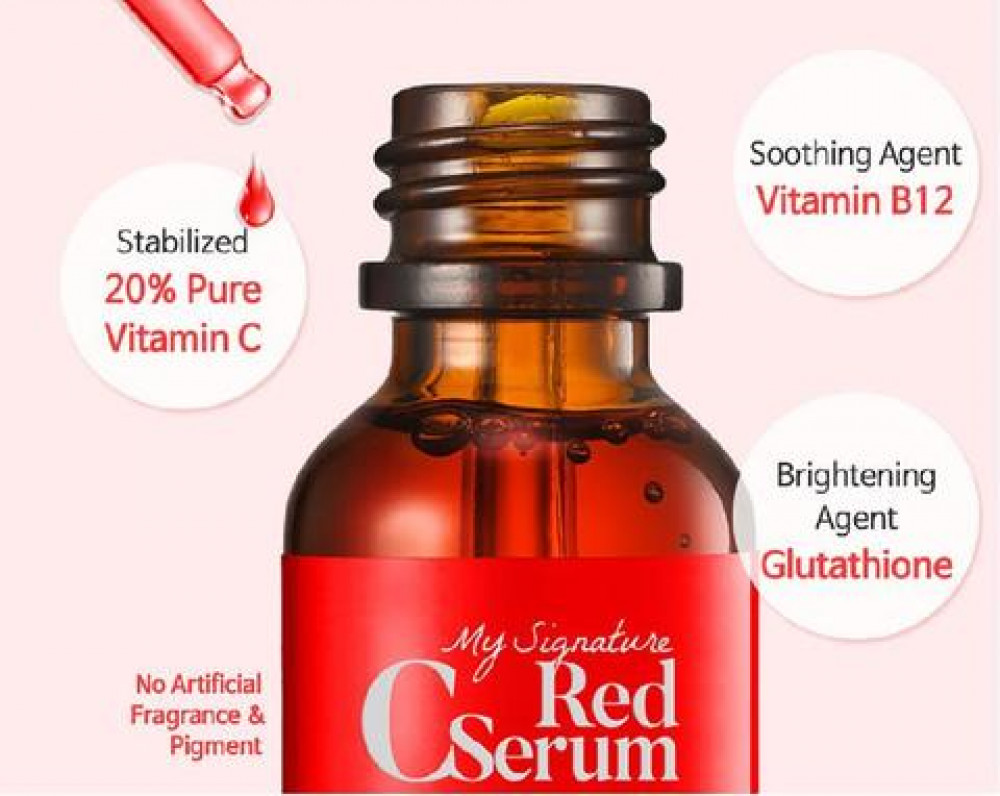 Осветляющая сыворотка с витамином С TIAM My Signature Red C Serum 30мл - фото3