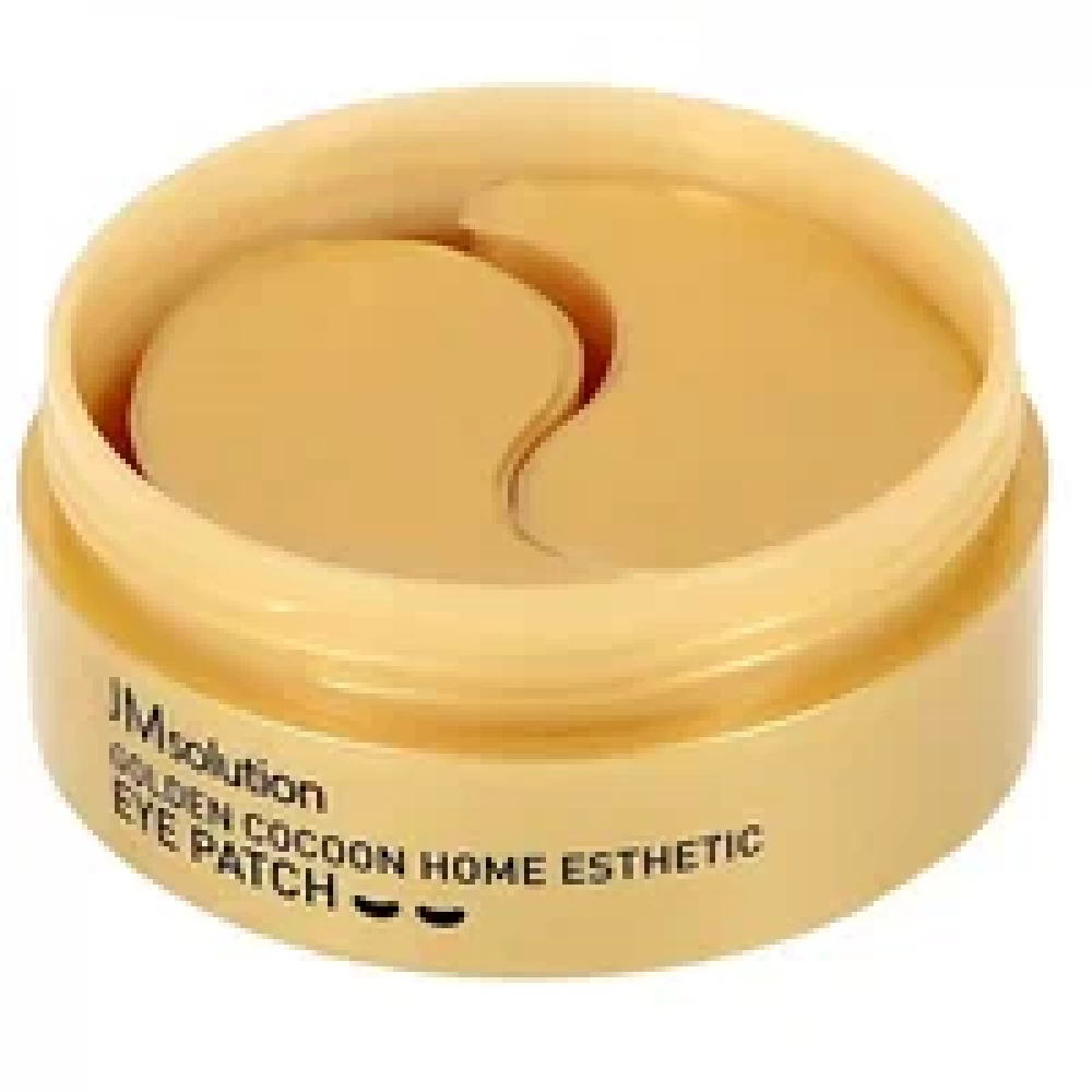 JMsolution Патчи с экстрактом золотого шелкопряда Golden cocoon home esthetic eye patch 60шт - фото3