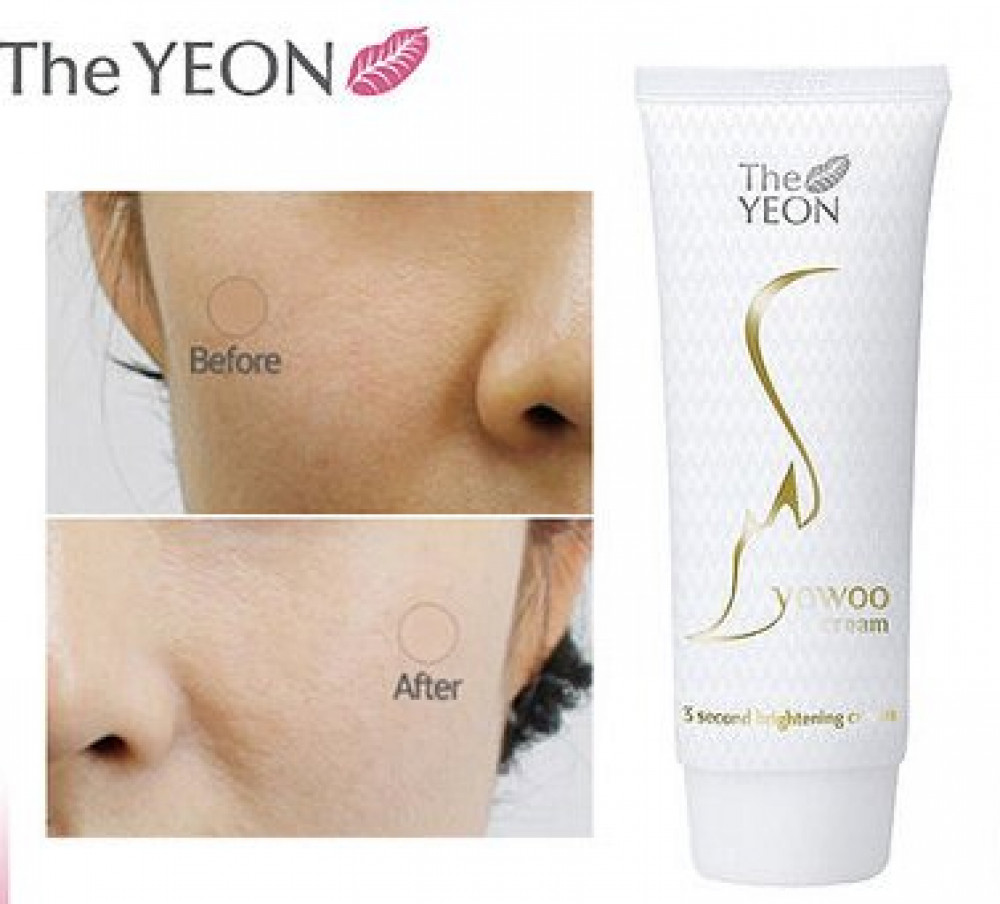 Мгновенно выравнивающий и осветляющий тон кожи крем THE YEON Yo Woo Cream - 100ml - фото3