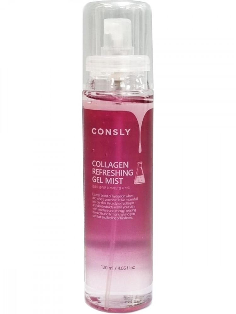  Гель-мист для лица освежающий с коллагеном CONSLY Collagen Refreshing Gel Mist 120 ml - фото