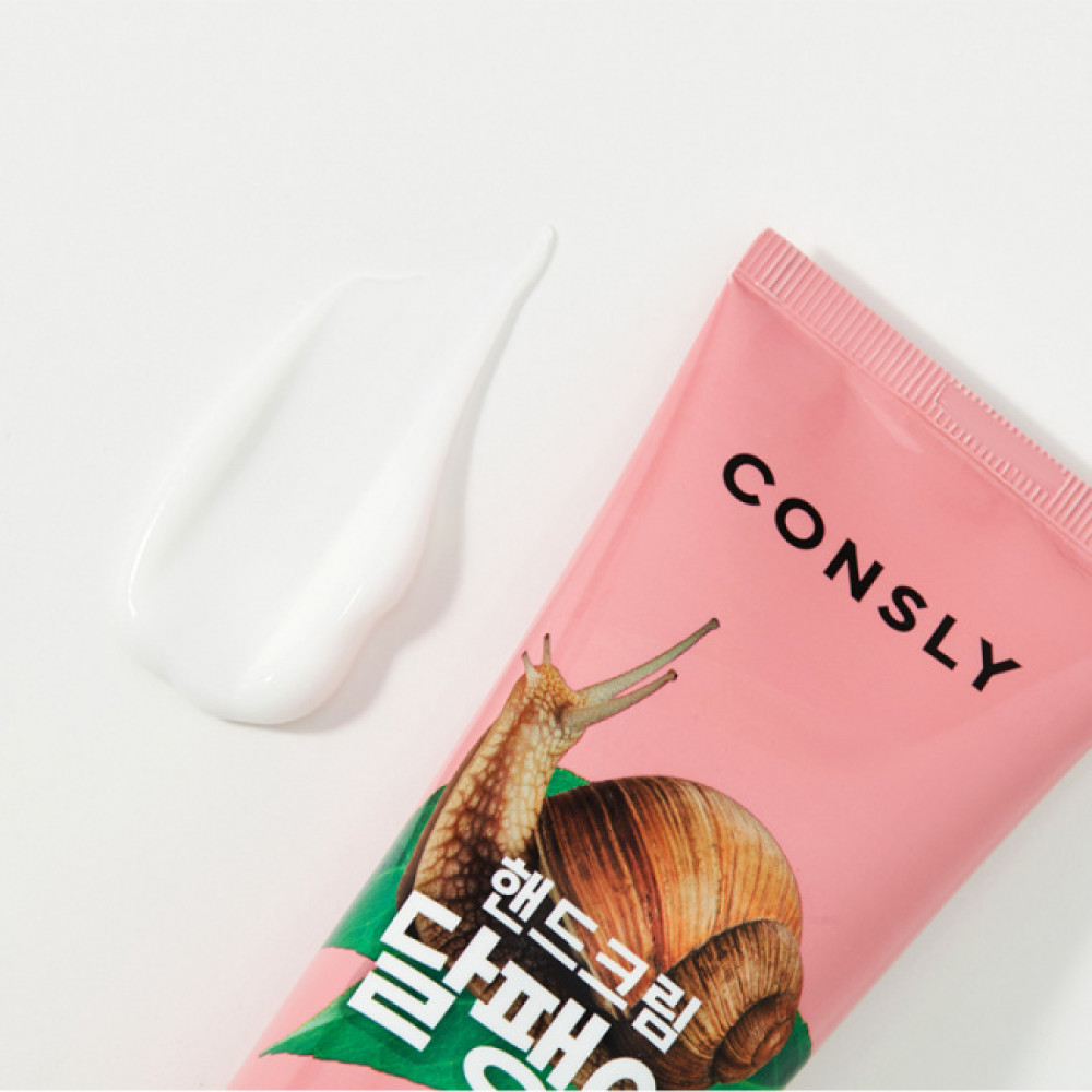 CONSLY Крем-сыворотка для рук с муцином улитки Snail Hand Essence Cream 100 ml - фото3