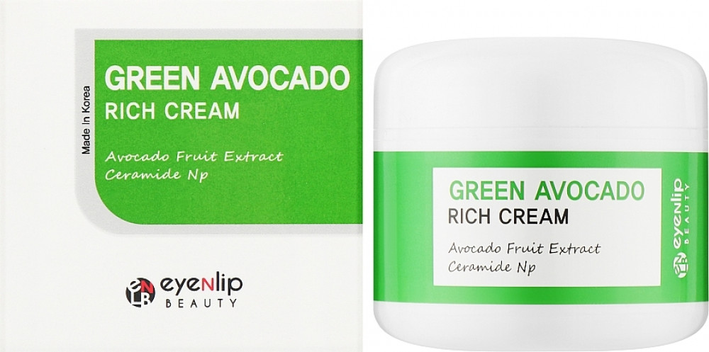 Крем для лица питательный с маслом авокадо EYENLIP Green Avocado Rich Cream 50 ml - фото2