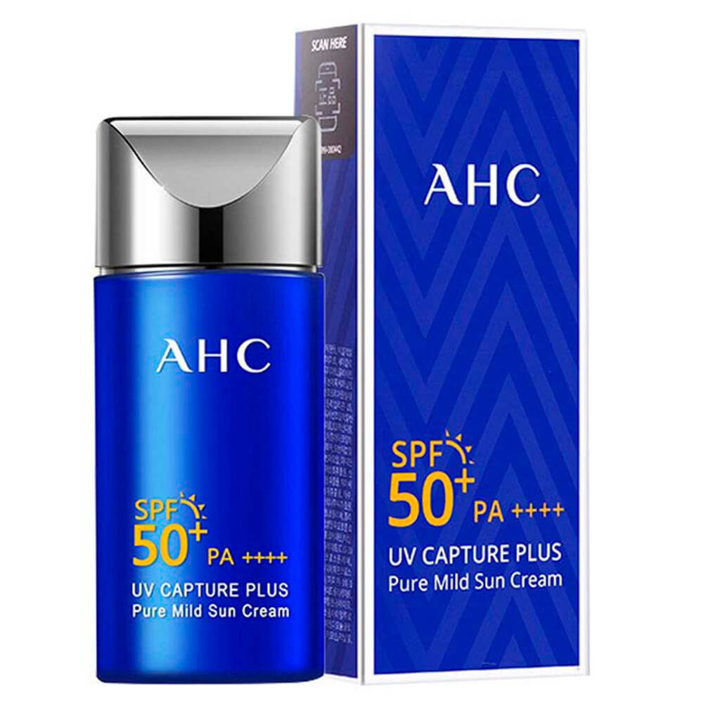 Лёгкий солнцезащитный крем AHC UV Capture Plus Pure Mild Sun Cream SPF 50+ PA++++ 50 ml - фото2