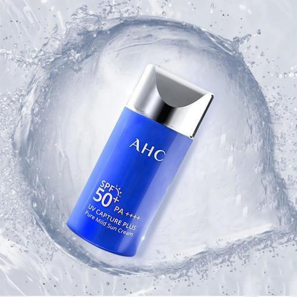 Лёгкий солнцезащитный крем AHC UV Capture Plus Pure Mild Sun Cream SPF 50+ PA++++ 50 ml - фото3
