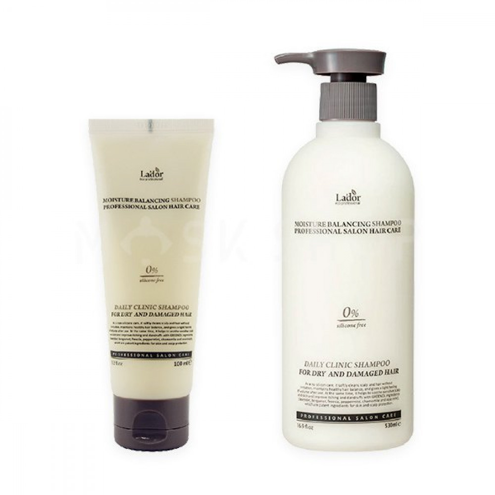 LADOR Профессиональный увлажняющий шампунь без силиконов Moisture Balancing Shampoo 530 ml - фото2
