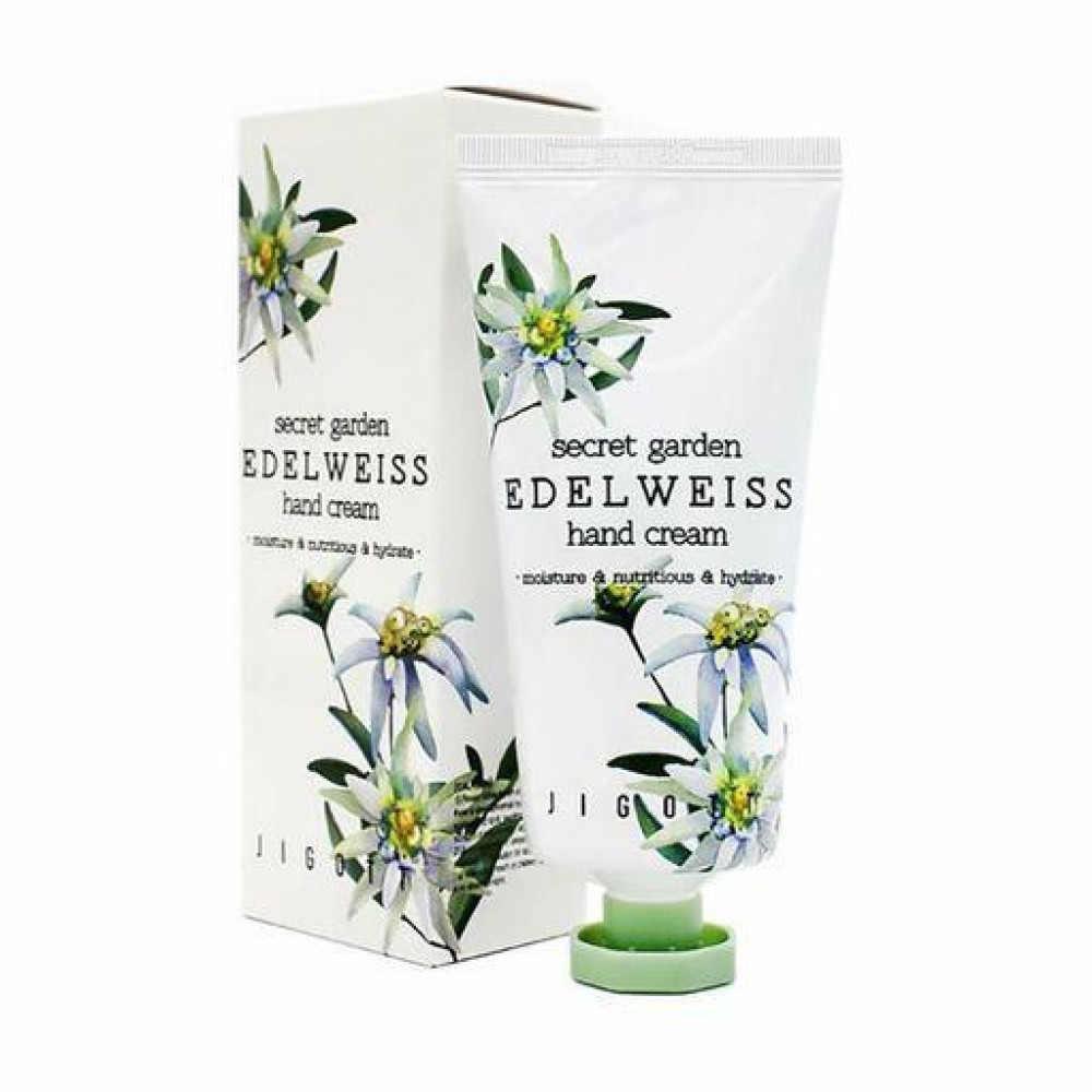 Крем для рук с экстрактом эдельвейса Jigott Secret Garden Edelweiss Hand Cream 100 ml - фото2