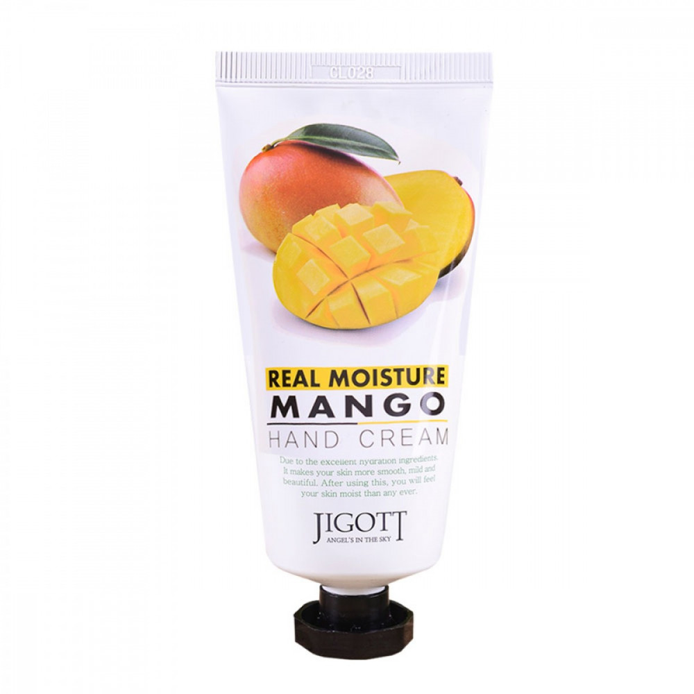  Крем для рук с экстрактом манго Jigott Real Moisture Hand Cream Mango 100 ml - фото