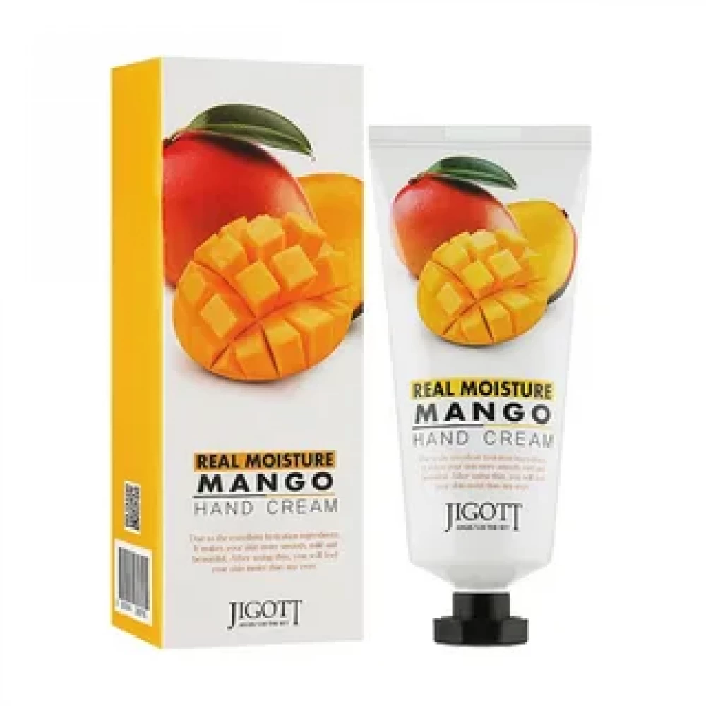  Крем для рук с экстрактом манго Jigott Real Moisture Hand Cream Mango 100 ml - фото2