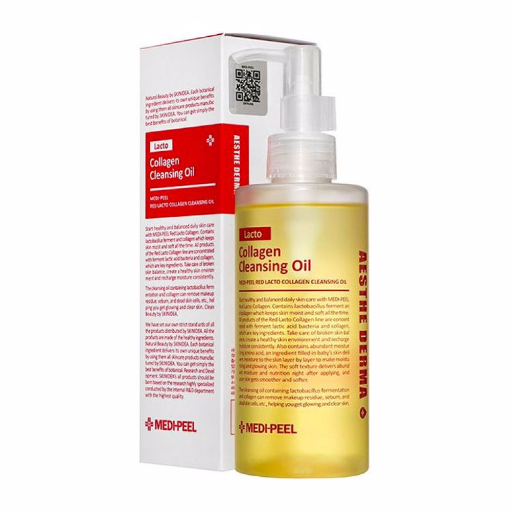 MEDI-PEEL Гидрофильное масло для лица Red Lacto Collagen Cleansing Oil 200ml - фото3